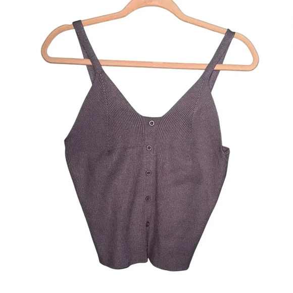 Tops - Purple Sweater cropped top (F14)